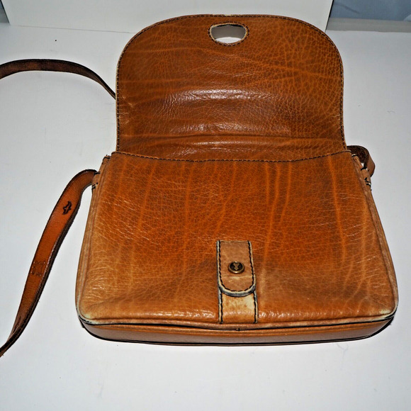 Vintage GOLDPFEIL CARACCIOLA (West Germany) Brown Leather Saddle Bag - Picture 3 of 16